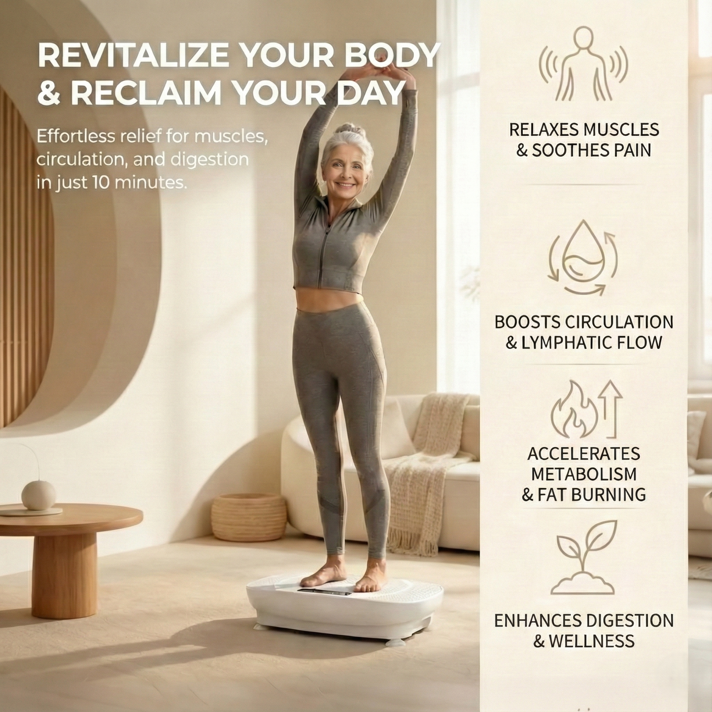 SIT & SLIM: 10-Speed Fat Burner with 400LBS Capacity + Free Massage Gun for Recovery!