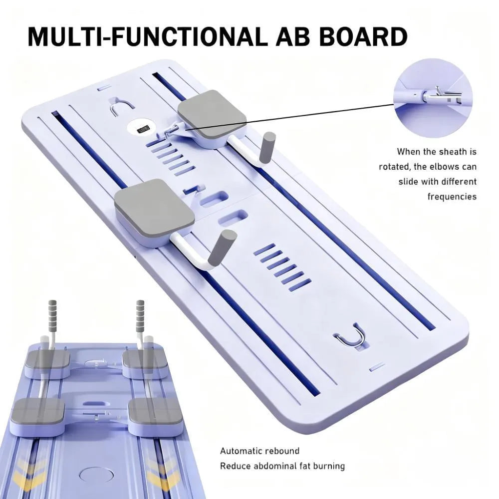 Auto-Rebound Ab Board, Full-Body Workout for Core & Limbs