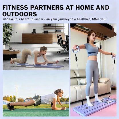 Auto-Rebound Ab Board, Full-Body Workout for Core & Limbs