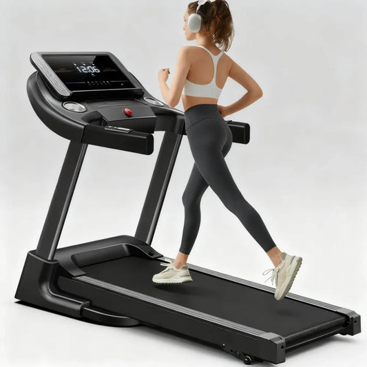 Folding Incline Treadmill, 3.0HP Quiet Brushless Motor, 300 lbs Capacity