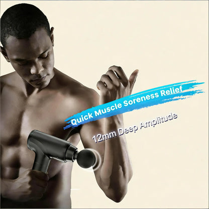 Percussion Massage Gun for Deep Tissue Muscle Relief, 8 Heads & 20 Speeds